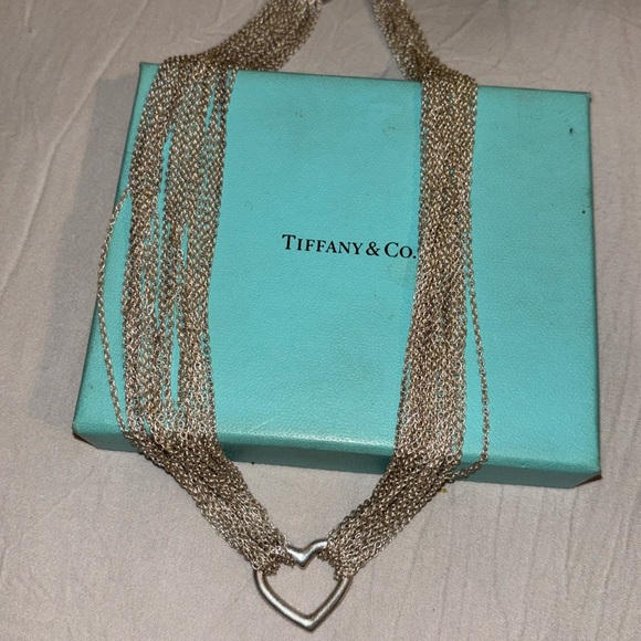 Tiffany & Co. Jewelry - Tiffany & Co 925 Sterling Silver Multi
Strand Choker Toggle Necklace